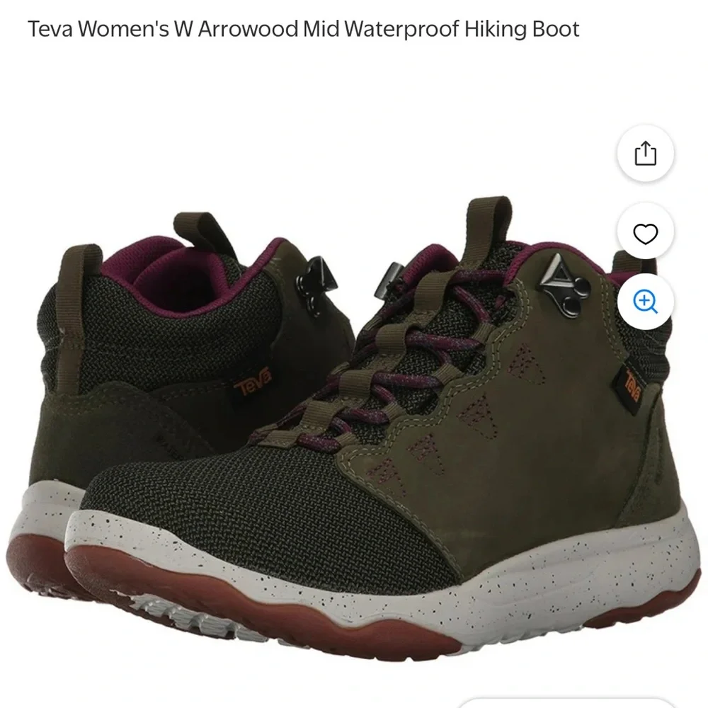 Teva Women's Olive Waterproof Winter Boots - Picture 3 of 11